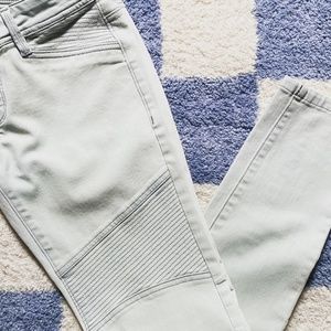 DL1961 Harlow Moto Skinny denim, Color: Canal, Size 26